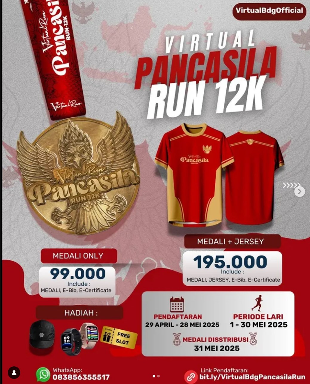 Pancasila Run 12K Virtual