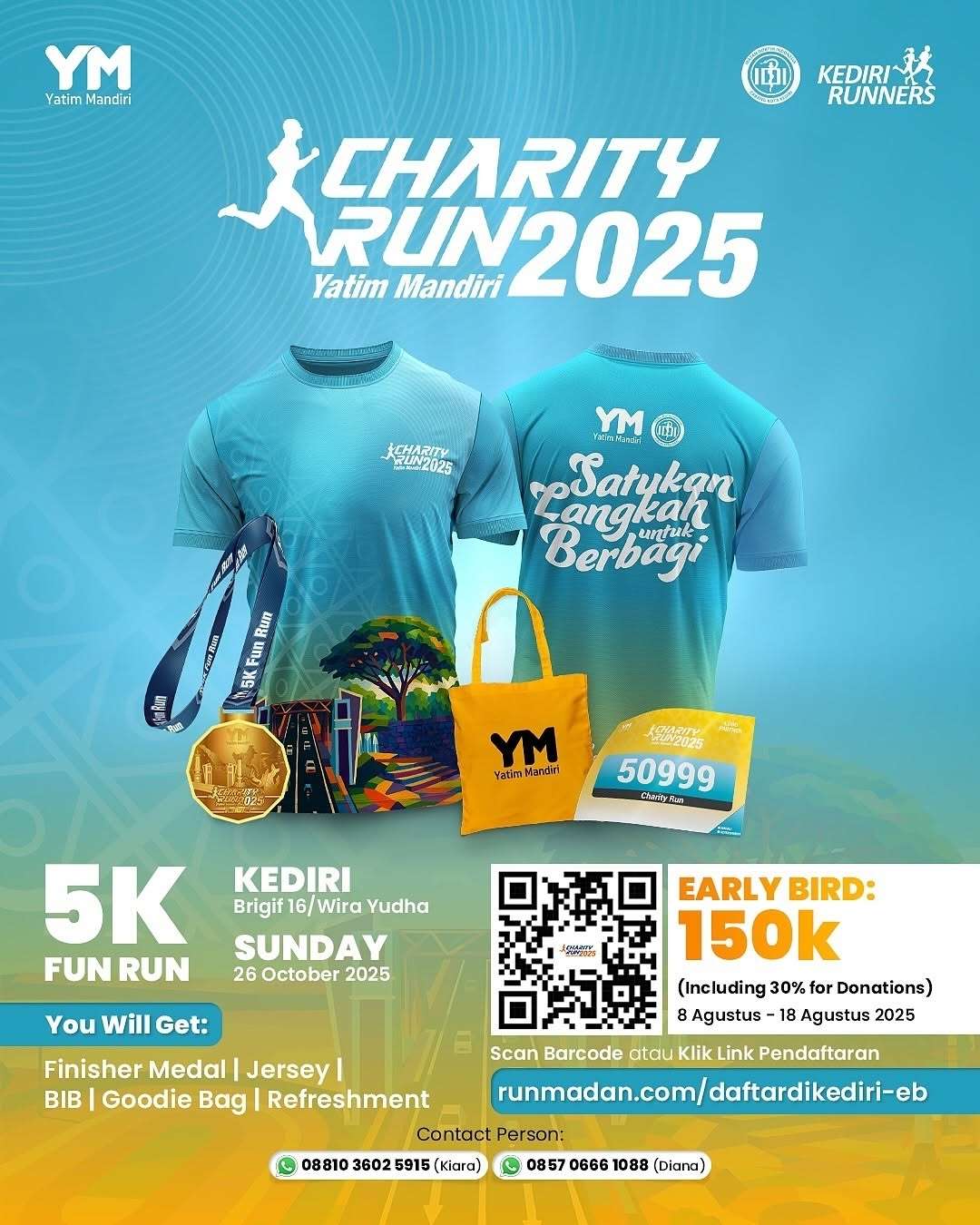 Charity Run by Yatim Mandiri Chapter Kediri