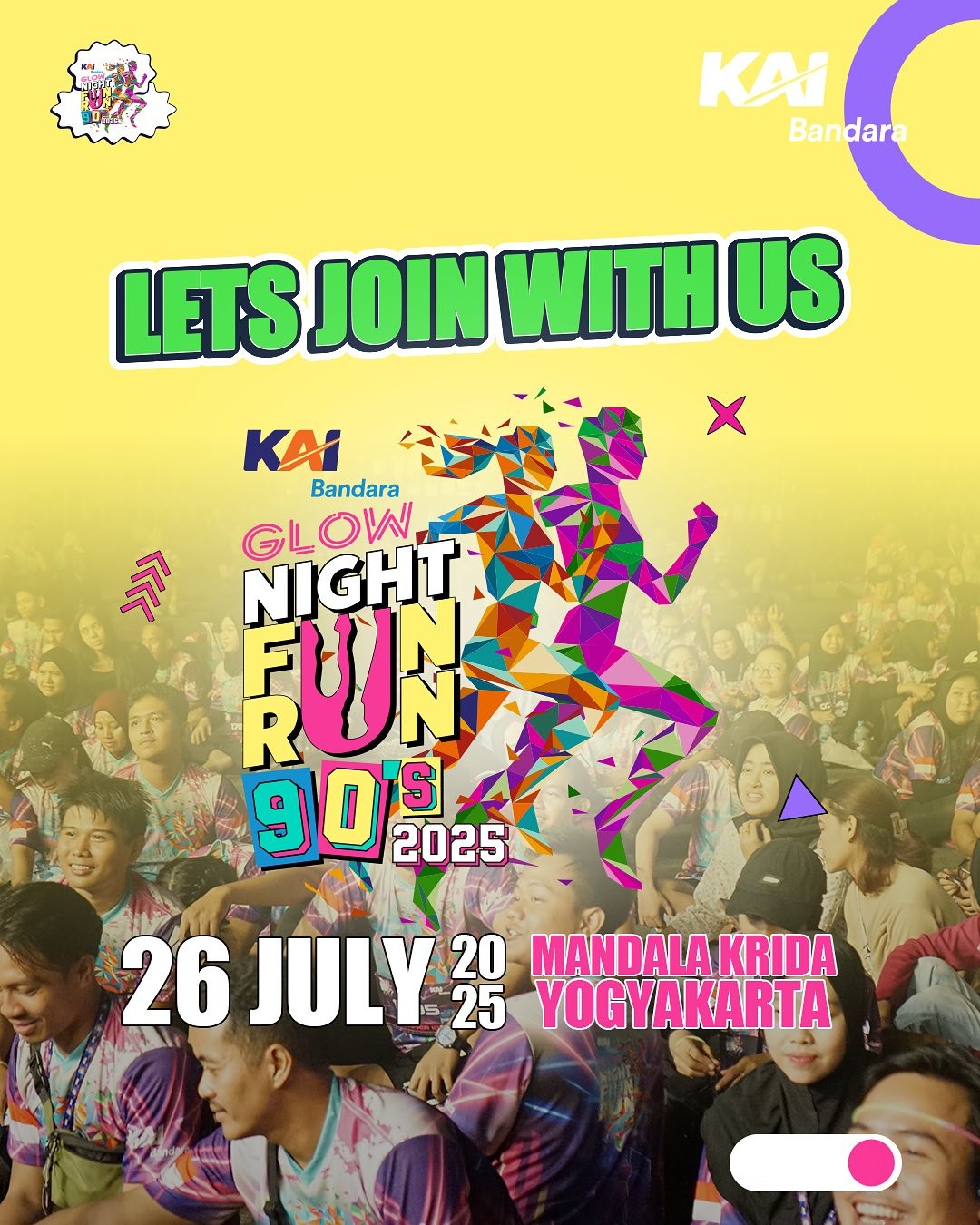 KAI Bandara Glow Night Fun Run