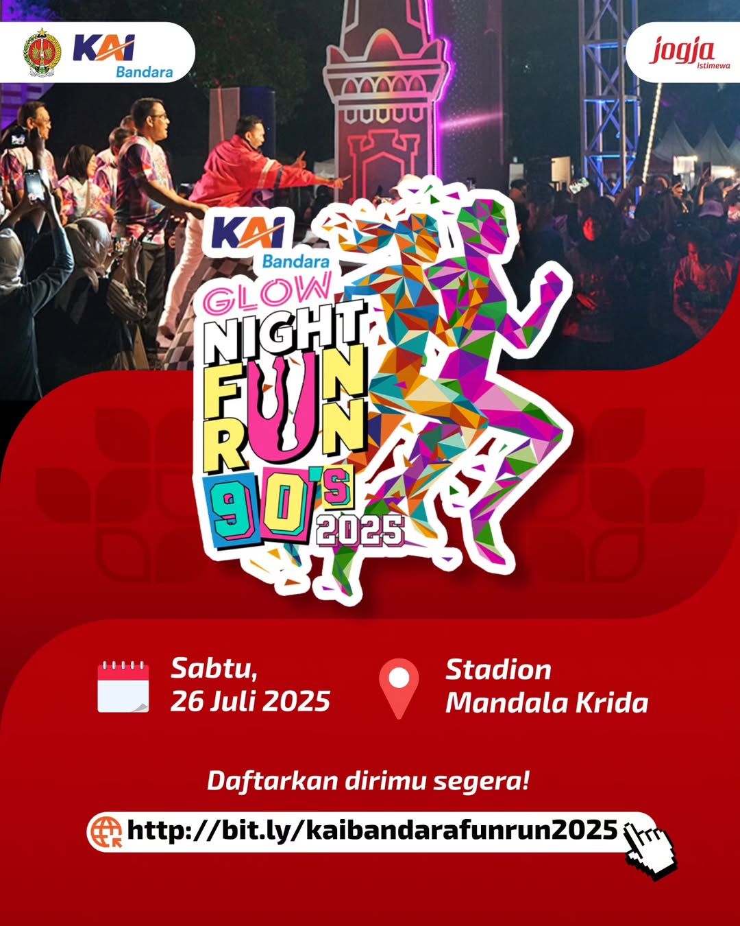 KAI Bandara Glow Night Fun Run 90's