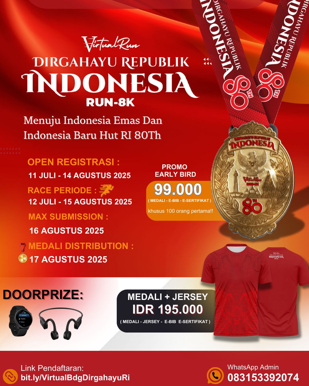 Virtual Run Dirgahayu Republik Indonesia