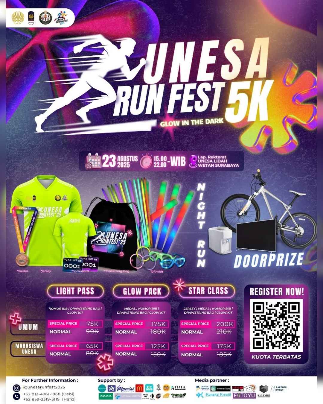 UNESA RUN FEST 5K: Glow in The Dark