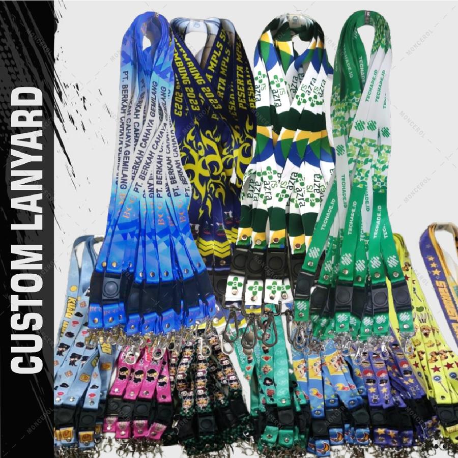 LANYARD ID CARD CUSTOM – Full Color, Polyester Super Soft, Finish Premium - view 2